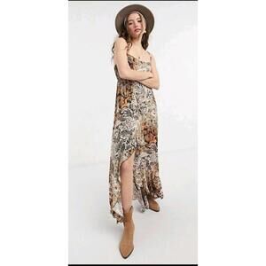 Intimately Free People Forever Yours Smocked Slip Dress Small